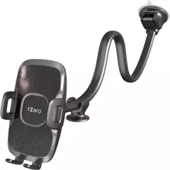 Solid Car Truck Phone Mount Holder with 14-Inch Gooseneck Long Arm, Windshield W