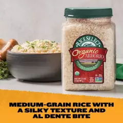 Organic Arborio Rice for Italian Risotto, Premium Gluten-Free Rice, Non-GMO, ...