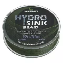 Gardner Hydro Sink Braid Mainline - 15lb or 22lb - 200m or 600m Spools