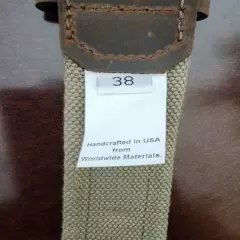 NWT Mary Orvis Flies Story Belt Olive Color Size 38