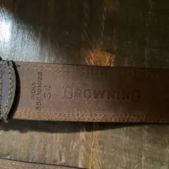 New Men's Browning brown leather belt sz 34