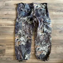 Men's World Famous Sports Camo Hunting Pants Adjustable Waist Pockets Size Large