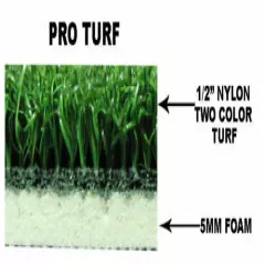 3' x 5' Golf Mat Simulator For Optishot Synthetic Grass Turf Mat With 5mm Foam 