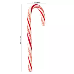 Candy Cane Peppermint Flavored Candy - 120 Individually Wrapped Pieces