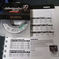 DAIWA CLEARANCE SHINOBI BRAID GREEN 270M SNGB20 - 20LB