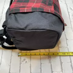 LL Bean Backpack Bookbag Wool Blend Plaid Flannel Laptop Tablet Travel School