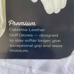 Premium Cabretta Leather Left Golf Glove For Right-Handed Golfer - Medium, 4Pack