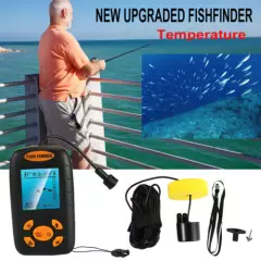 100M Transducer Fishfinder LCD Wireless Smart Portable Fish Finder Sonar Sensor