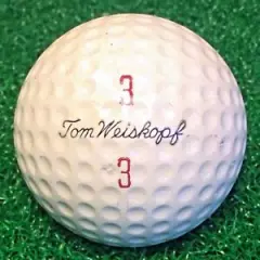 Vintage MacGregor TOM WEISKOPF "SOLID BALL" Golf Ball #3