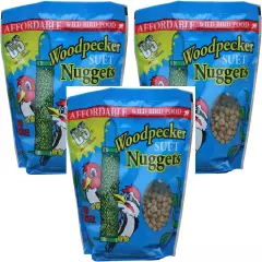 C and S Woodpecker Suet Nuggets Pack of 3