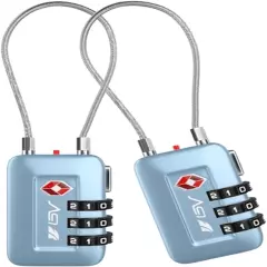 TSA Approved Luggage Travel Lock, Set-Your-Own Combination Lock for School Gym L