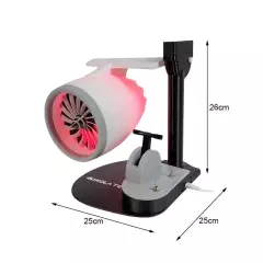 1x New Desktop USB Turbo Engine Fan Portable Jet Engine Humidifier Red P1V1