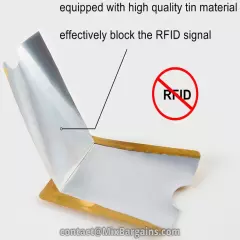 RFID IRIDESCENT, 1 (ONE) SLEEVE BLOCKING CREDIT/DEBIT/ID CARD ANTI-THEFT SHIELD