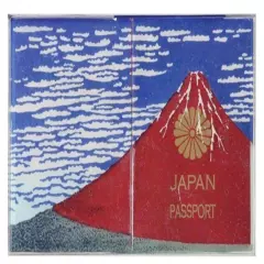 Akafuji Aofuji Passport Cover Passport Case Passport Holder Travel Case Mt. Fuji