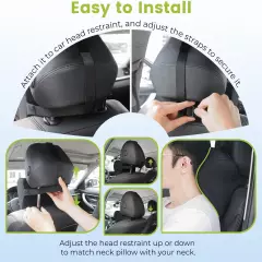 Back Support Lumbar Support for Car & Car Neck Pillow Kit for Driving Fatigue Re