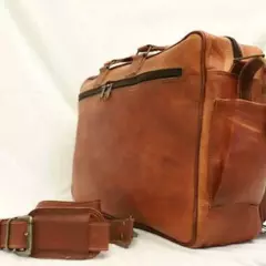 Bag Handmade Leather Brown Vintage Men Messenger Laptop New Briefcase Shoulder