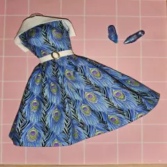 Vintage Style Barbie Dress Handmade 