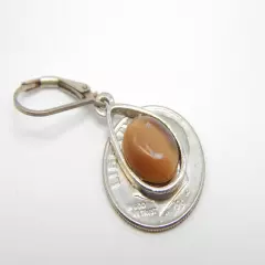 TIGERS EYE SILVER DANGLE EARRINGS LIGHTWEIGHT