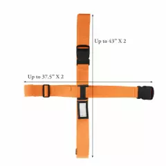 Cross Luggage Strap Adjustable Travel Accessories Suitcase Baggage Packing Belt