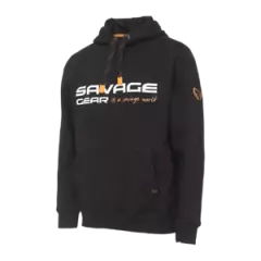 ** New ** Savage Gear Cosmo Hoodie (Black Ink) 4x Sizes Available