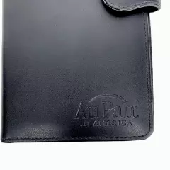 Travel Passport Genuine Leather Bifold Wallet Carrier ID Card Cash Holder 