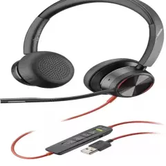 NEW Poly Blackwire 8225 Headset Wired Noise Cancelling USB-A