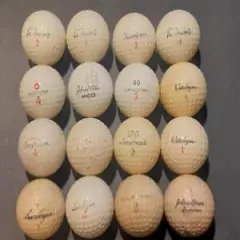 16 Signature Golf Balls 1960's-70 (Used) Trevino Player Snead Hogan Hagen Boros