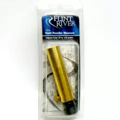 FLINT RIVER BRASS BLACK POWDER MEASURE Adjusts 20-120 GRAINS DEER TURKEY HUNTING