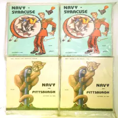 Lot of (4) Assorted 1985 Navy College Football Programs