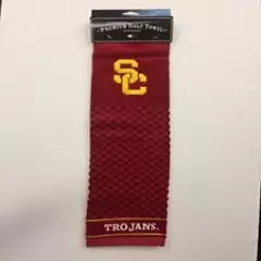 NCAA USC Trojans NEW Tri Fold Golf Towel with Hook and Grommet