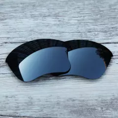 Black Iridium polarized Replacement Lenses for Oakley Flak Jacket XLJ