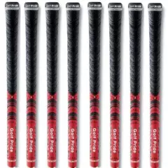 GOLF PRIDE MCC NEW DECADE MULTICOMPOUND RED STANDARD GOLF GRIPS - 8 PACK