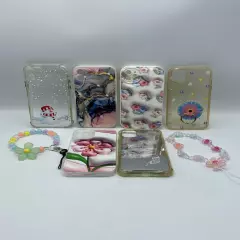 6 iPhone 11 Covers and 2 Decor Beaded Charm Key Chains