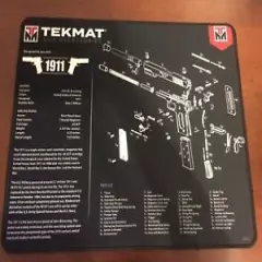 TekMat 1911 Gun Cleaning Mat 15" x 20" Diagram Parts List