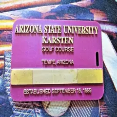 vtg - PGA Bag Tag - ASU KARSTEN PING GOLF COURSE gc - Arizona State University