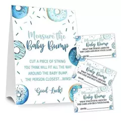 Baby Shower Games Measure the Baby Bump Sign, How Big is Mommy's Belly Party 