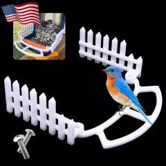 Perch for Bird Buddy with Side Fence Bird Buddy Birdfeeder White 3 Pieces