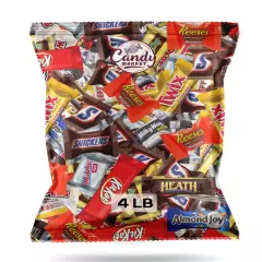 Bulk Assorted Chocolate Mix 4 LB - Snickers Kit Kat Milky Way Twix Heath