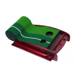 Foldable Golf Pp Two-color Grass Mat Automatic Golf Training Aid w/ Double Hole