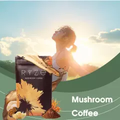 2024 RYZE Mushroom Coffee Organic Coffee 30 Servings in one Pack 180g-No odor