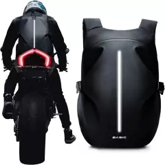 Motorcycle Backpack,Waterproof Helmet Backpack for Men,Motorcycle Accessories, B