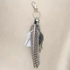 K57e Taxidermy Oddities Curiosities Turkey beard Key chain hook attachment bird