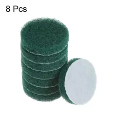 8pcs Drill Power Brush 3 inch Tile Scrubber Scouring Pads 180-240 Grit