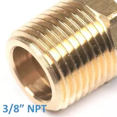 3/8" NPT Male To 1/4" NPT Female Pipe Reducer Hex Thread Adapter Thread Valve