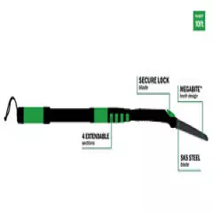 Hooyman 10ft Extendable Tree Pole Saw SK5 Steel- Green/Black