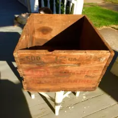 Antique Wooden Ammo Box " US Shot-Shells" US Defiance US Cartridge Co.12g.