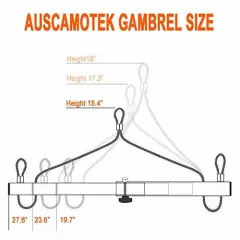 Deer Hoist Gambrel Hanging Triangle For Skinning Dressing Gutting Big Hunting Ga