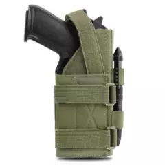 2PCS Green Tactical Airsoft Pistol Holsters Shooting Gun Carrier Storage Pouch