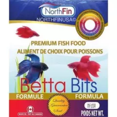 NorthFin Betta Bits 1mm 100g Premium Formula Freshwater Betta Fish Food 