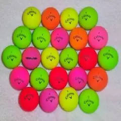 24 Callaway Mint Supersoft /Hot Mix Matte Colored AAAAA Golf Balls FREE SHIPPING